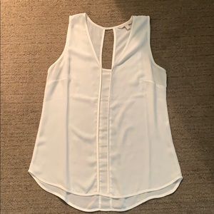 Ivory sleeveless blouse